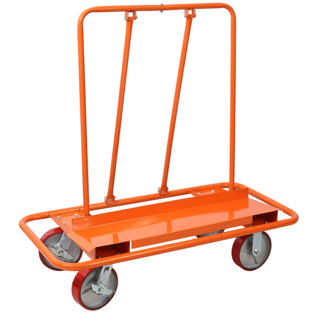 Heavy Duty Drywall Sheet Cart & Panel Dolly 3300lbs load capacity, panel service cart, 8" Polyurethane Wheel on Steel Hub