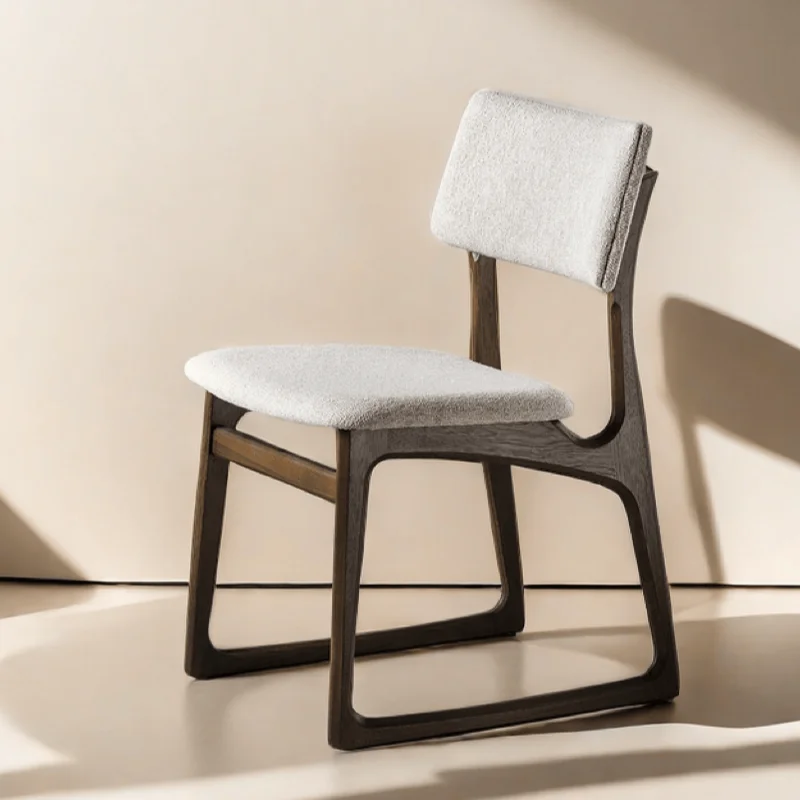 #Scandinavian Medieval Style Solid Wood Dining Chair Home Minimalist Design Dining Chairs
