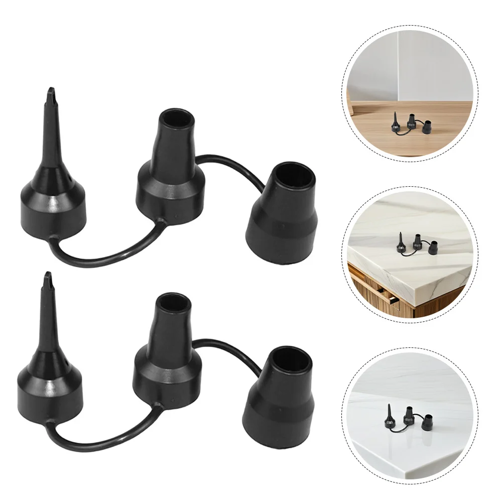 

10Pcs Inflator Nozzle Set Air Pump Adapter for Car Home Outdoor Deflate Vacuum Compression Bags Inflatables