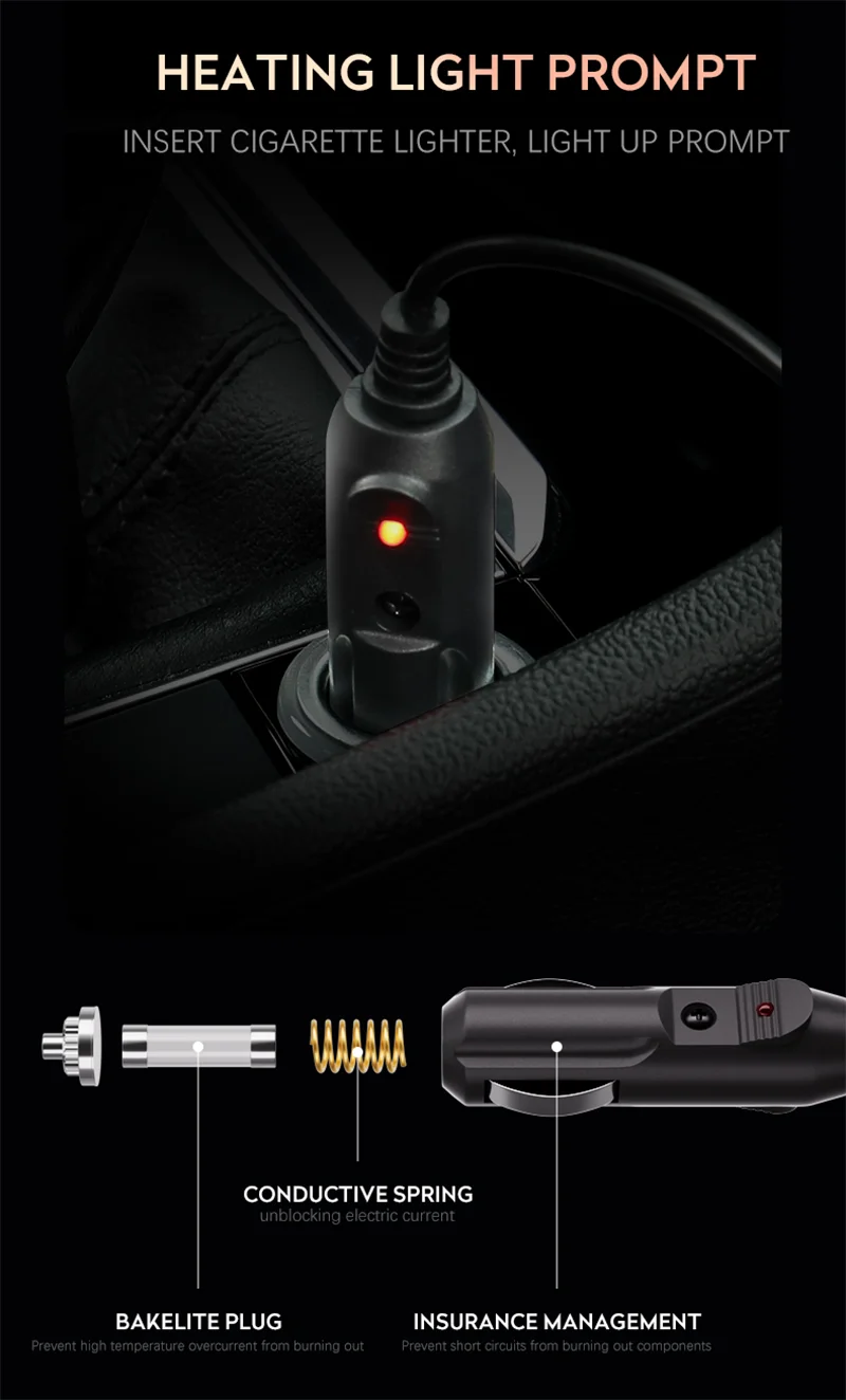 Graphen-Heiz-Autositzkissen 12/24V Schnellheizender Warmer Beheizter Autositzbezug Winter Universelles Beheiztes Sitzkissen Zubehör – Detail 10