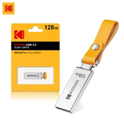 KODAK-Mini clé USB avec bracelet en cuir, disque U, clé USB, clé de stockage pour PC, cadeau, 128 Go, 64 Go, 32 Go