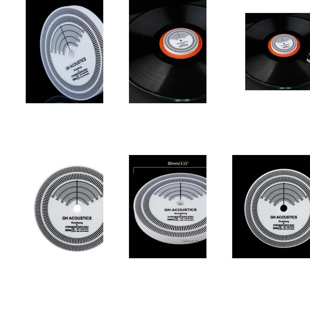 precisione per dischi test velocità fono in vinile per record per calibrazione della testa Rileva l'accesso misurazione della velocità 33/45