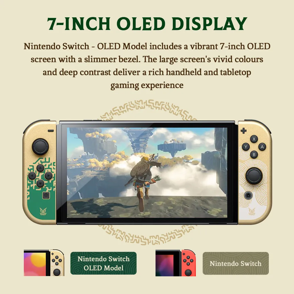 Nintendo Switch The Legend of Zelda: Tears of the Kingdom Edition OLED Model 7 Inch 64GB  Unlocked Version  Game  Console