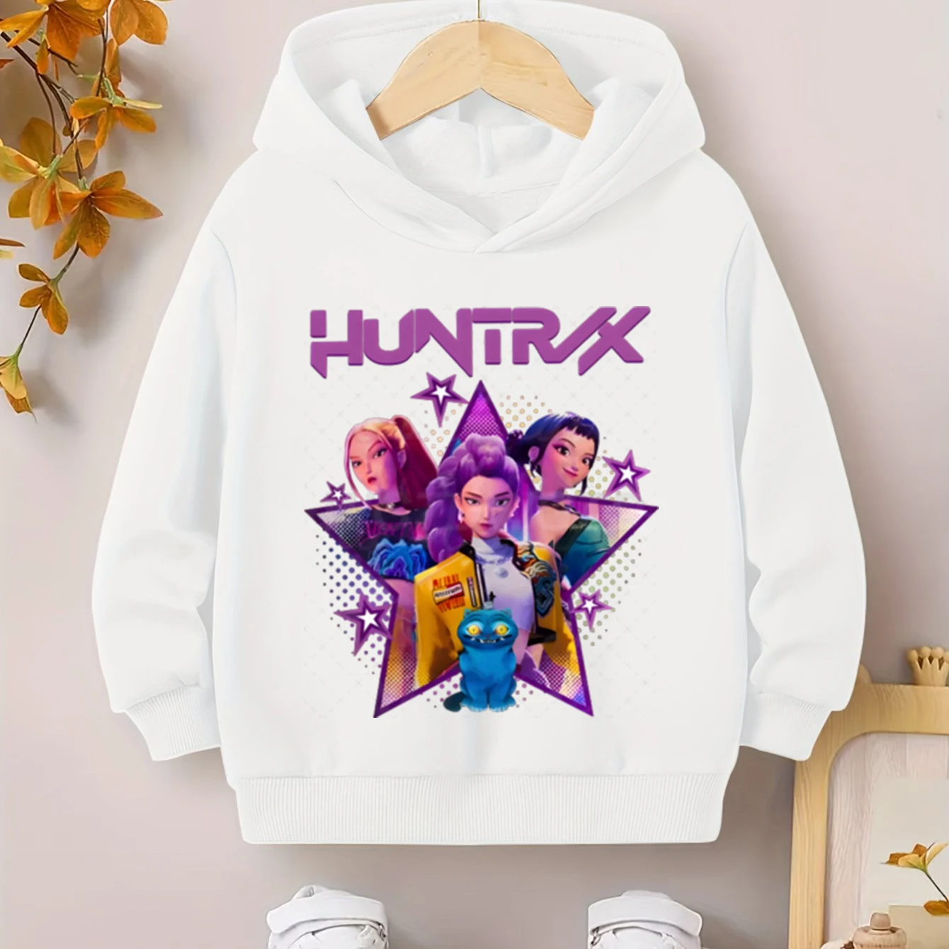 

KPop Охотники на демонов Детская одежда Модные повседневные толстовки Одежда для маленьких девочек Осенние топы K-Pop Охотники на демонов Толстовки с героями мультфильмов