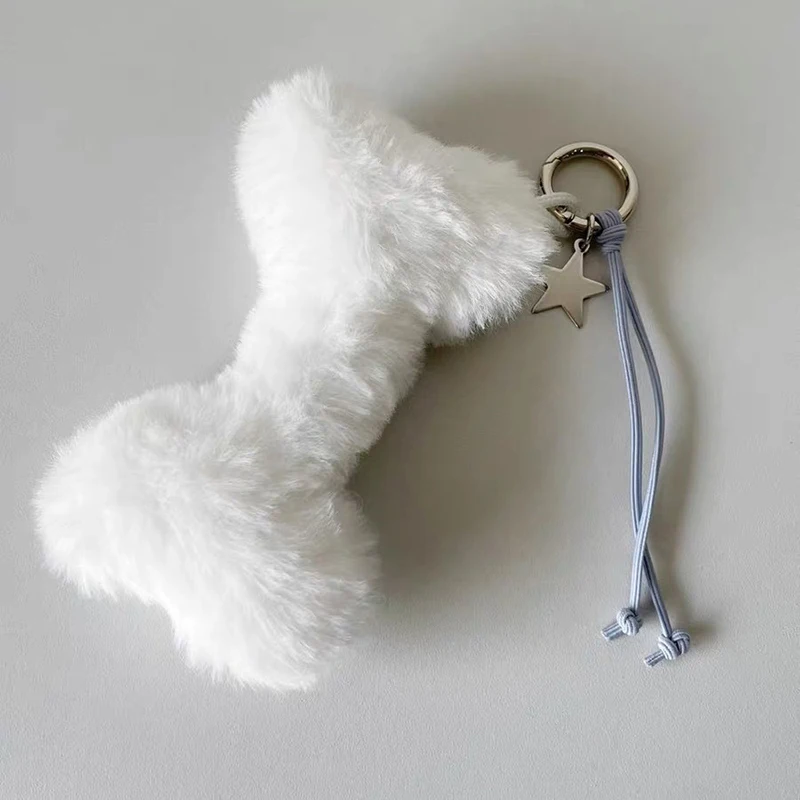 

Kawaii Dog Bone Plush Keychain Plush Bone Doll Keyring Car Key Ring Cute Bag Pendant Backpack Hanging Decoration