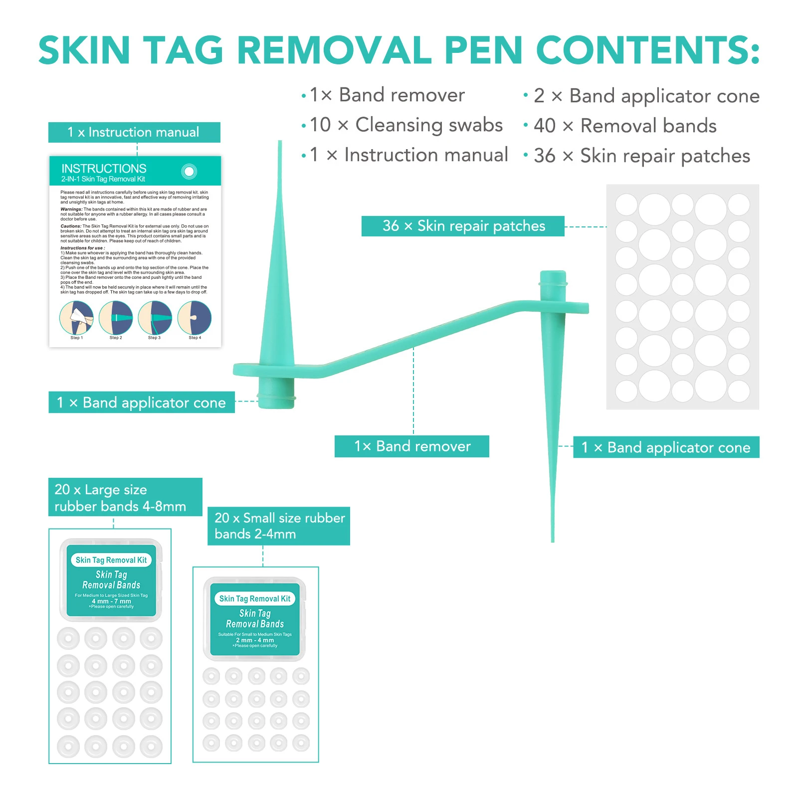 Skin Tag Removal Care Products Simple Wart Removal Tool Set Skin Tag Removeal Tool Easy To Clean Skin Care Tool