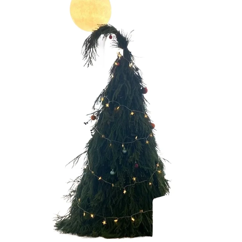 

Large crooked Christmas tree, elven Christmas decoration