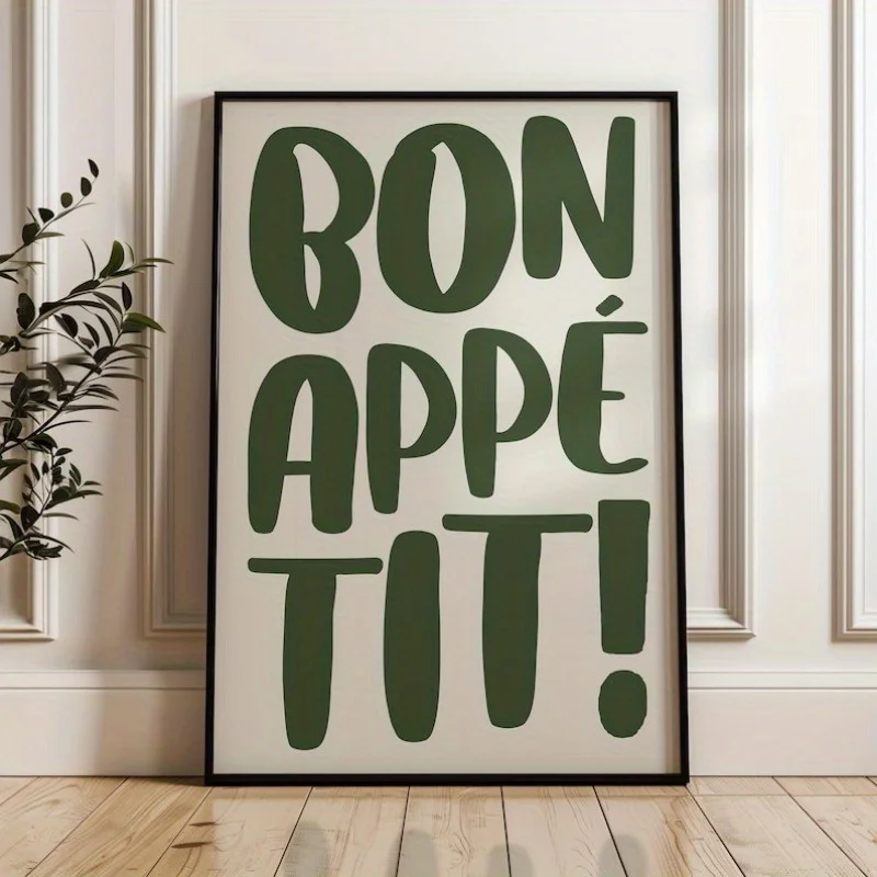 Bon apetit nórdico francês oferta impressões em tela italiano comida e bebida arte da parede cartazes para moderna sala de estar cozinha decoração casa