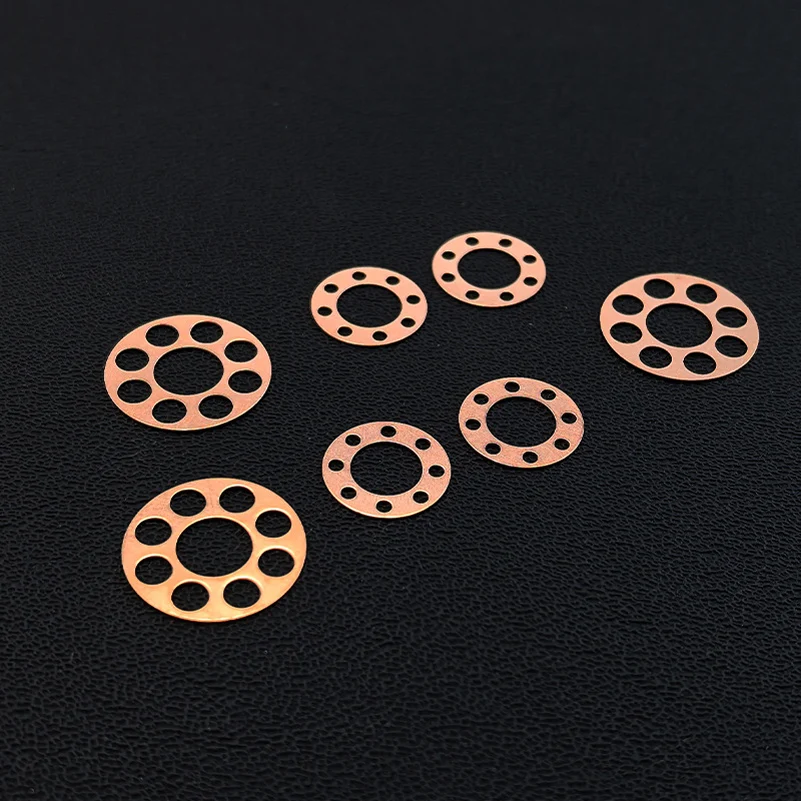 Custom Red Copper Material Folding Knife Washers Gasket Ring For Chris Reeve Small Sebenza21 Knives DIY Making Accessories Part