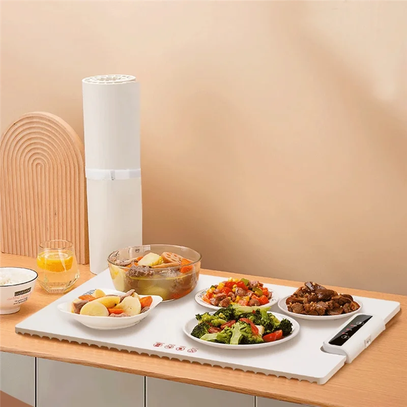 

Electric Heating Tray With Adjustable Temperature Folding Warming Placemat Silicone Fast Heating For Family-AC17