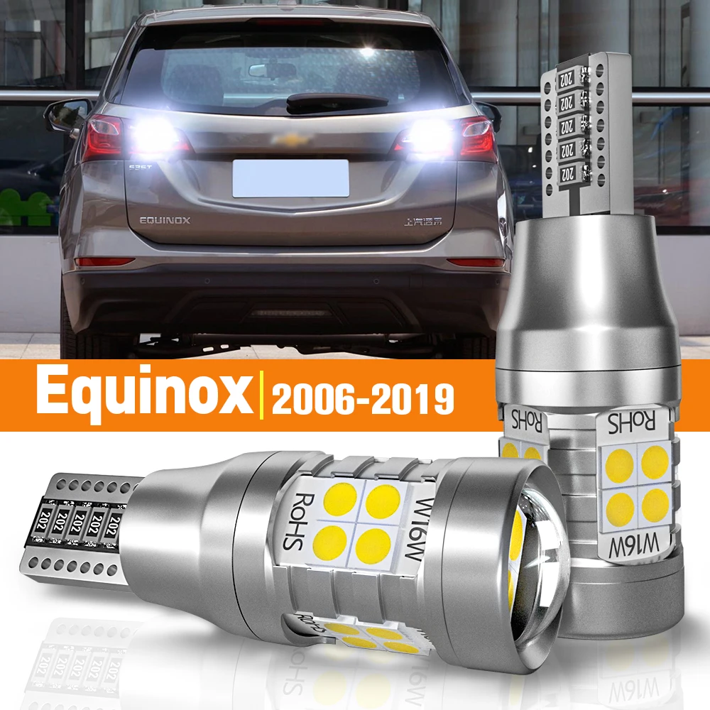 Luz LED de marcha atrás para coche, lámpara Canbus para Chevrolet Equinox 2006-2019, 2010, 2011, 2012, 2013, 2014, 2015, 2016, 2017, 2018, accesorios, 2 piezas