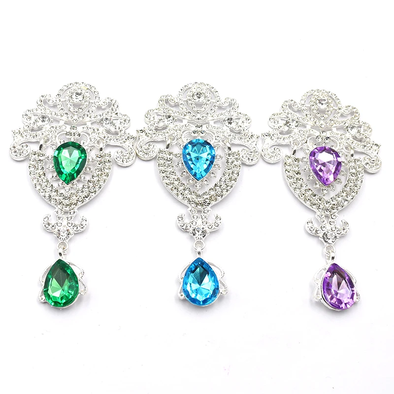 TYNUOMI2PCS98 * 52MM Puppeteer Alloy Diamond Acrylic Pendant For Clothing, Bow Hair Accessories, Earrings, Jewelry Accessories D
