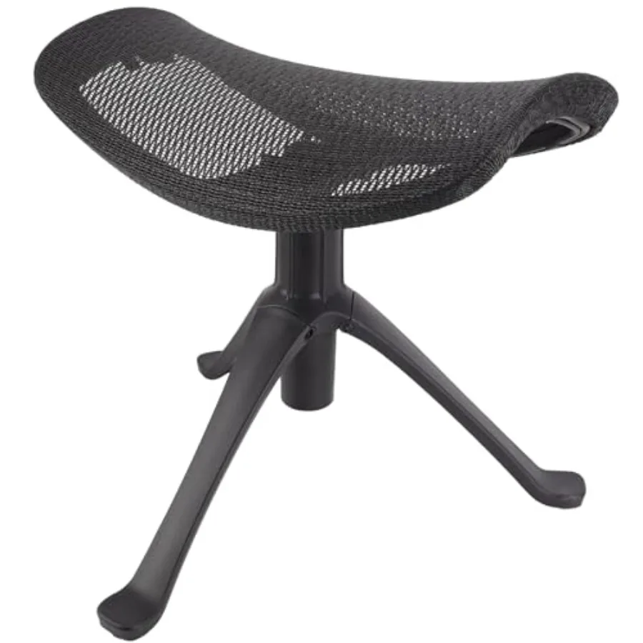 

Under Desk Footrest 2-in-1 Height Adjustable Rotatable Ergonomic Foot Rest Ottoman with Breathable Mesh and Nylon Frame for Hom
