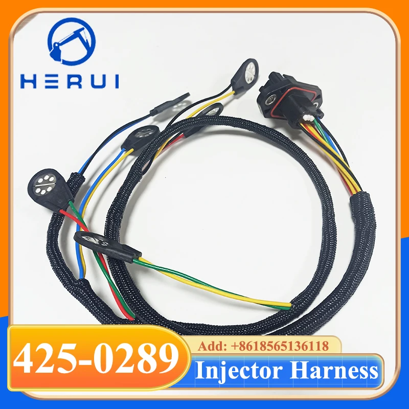 

C15 C18 425-0289 422-1761 Fuel Injector Wiring Harness for E365C 988H 385C 390D Wire Harness 4250289 4221761