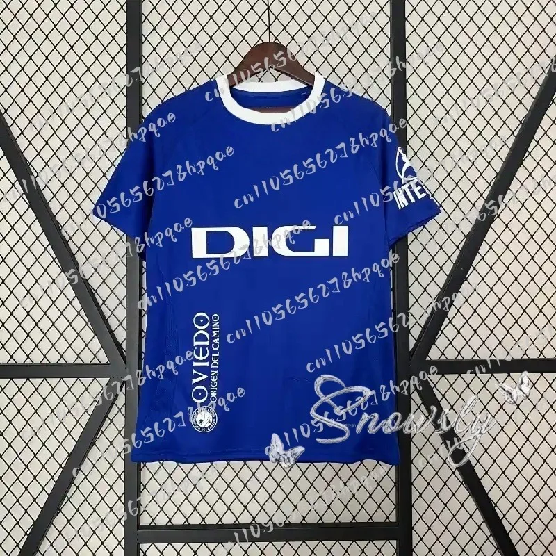 2026 جديد الرجال النساء لكرة القدم جيرسي ريال أوفيدو قمصان كرة القدم الرياضة في الهواء الطلق التدريب غير رسمي تنفس التجفيف السريع تي شيرت