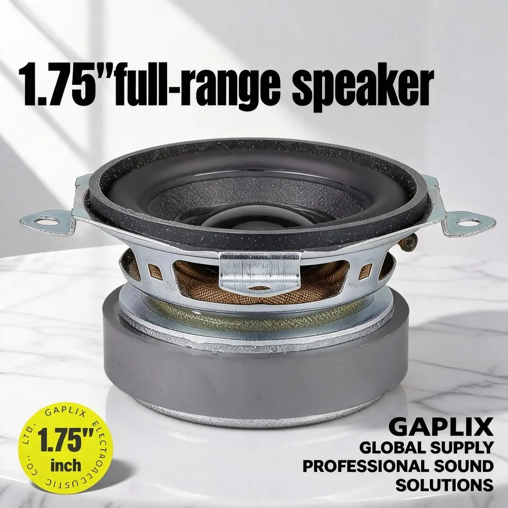 MW Audio 2 Stück 1,75" Fullrange-Lautsprecher 4 Ohm 5W, PU-Kante mit Anschlusskabel für Story Machine – Detail 4