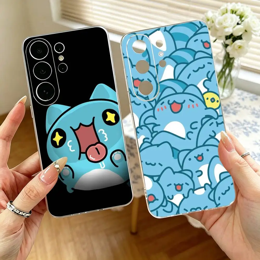 Cartoon Cute Bugcat Capoo   Phone Case For Samsung S25,S24,S21,S22,S23,S30,Ultra,S20,Plus,Fe,Note,10,9,5G Transparent Cover