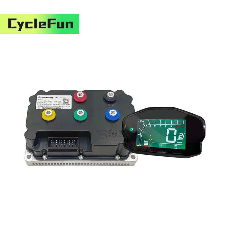 

FarDriver ND72360 3KW Electric Motorcycles Controller 190A BLDC Programmable Regen Brake with DKD Display For QS Motor E-Scooter