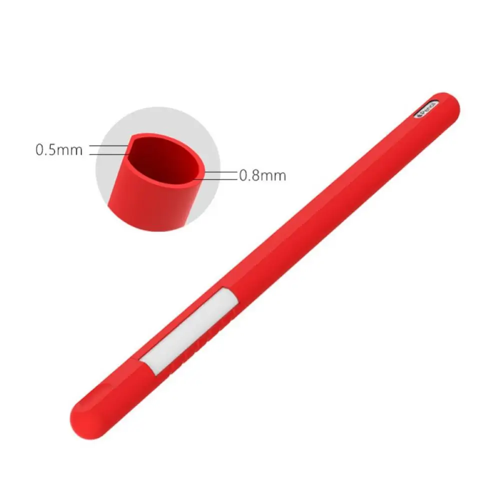 Protective Case Silicone Pen Case Anti-Slip Stylus Cover for Apples Pencil 2