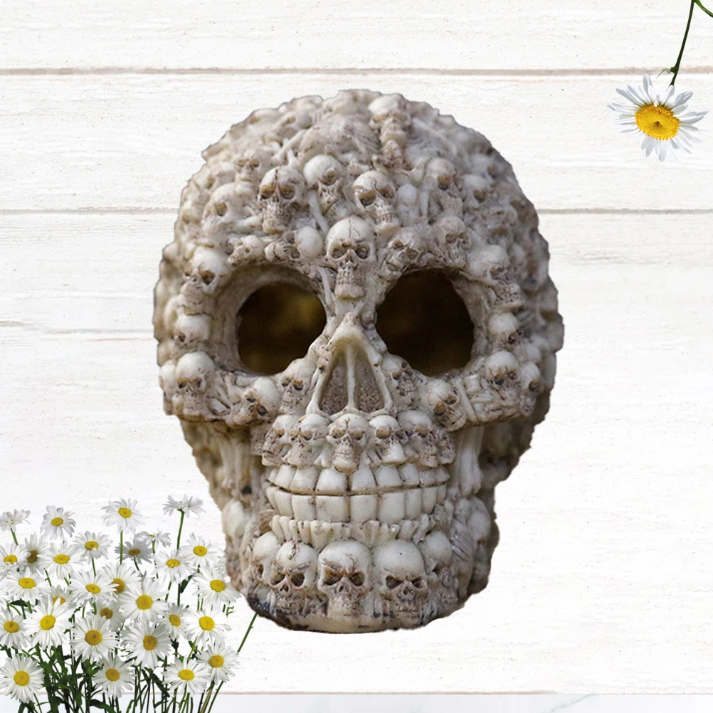 

Skull Prince Design Resin Ornament Aquarium Decoration Fish Tank Resin Decoration Artificial Skull Craft Aquarium Ornament