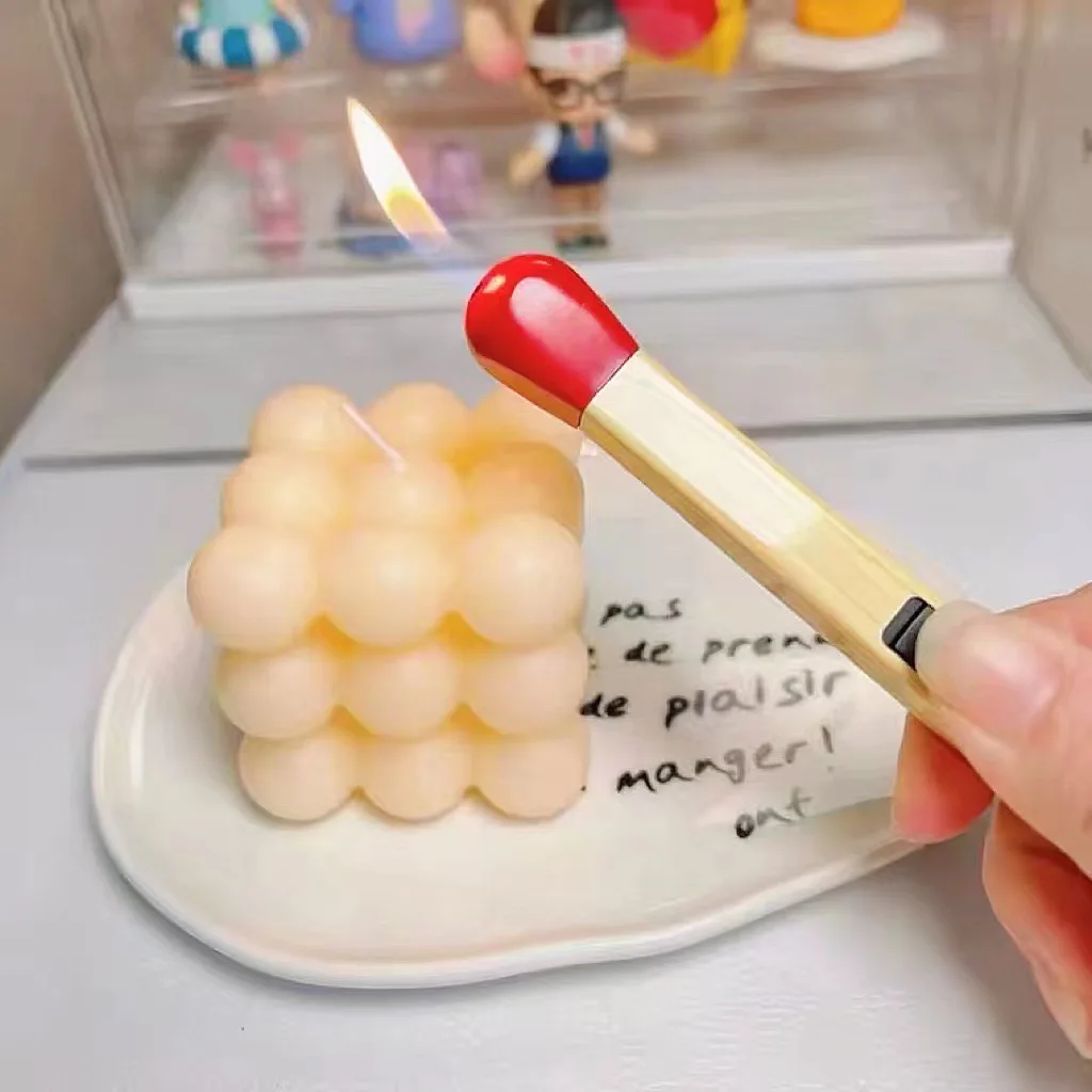 Simulated match charging lighter, aromatherapy igniter, arc matchstick with an extra long handle for household portable ignition