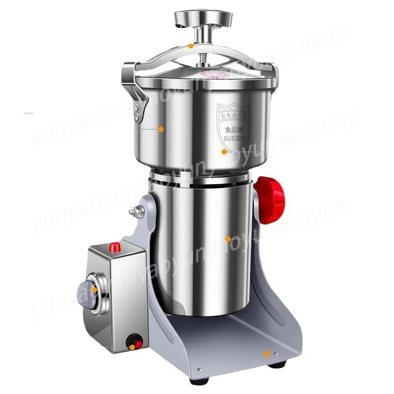 220V 1000g/2000g Grains Spices Herbal Cereals Coffee Dry Food Grinder Mill Grinding Machine Home Flour Powder Crusher