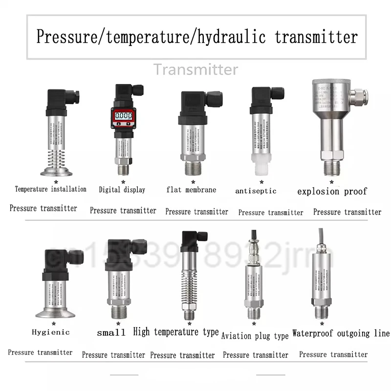 1 Stuks Kleine Type Drukzender Schakelaar 4-20ma Hoge Precisie Constante Druk Watervoorziening Stoom Hydraulische Druksensor