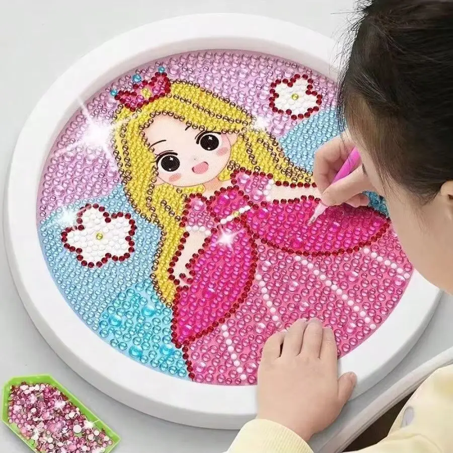 Diamond sticker themed scene handmade DIY children's puzzle toy creation stickers children's stickers