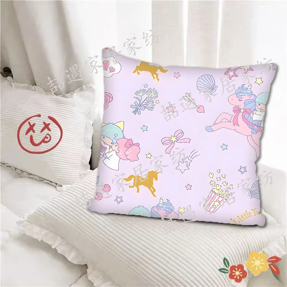 Fantasy Trojan Horse Cartoon Kitty Pillowcase Living Room Sofa Cushion Cover Home Bedroom Children's Room Decoration Cute Gift