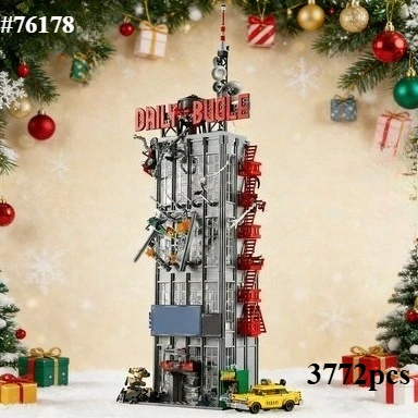 

The Daily Newspaper Office 3772 Pcs Building Blocks Sets 76178 Compatible with Legoed Particles Suitable for Christmas Gifts