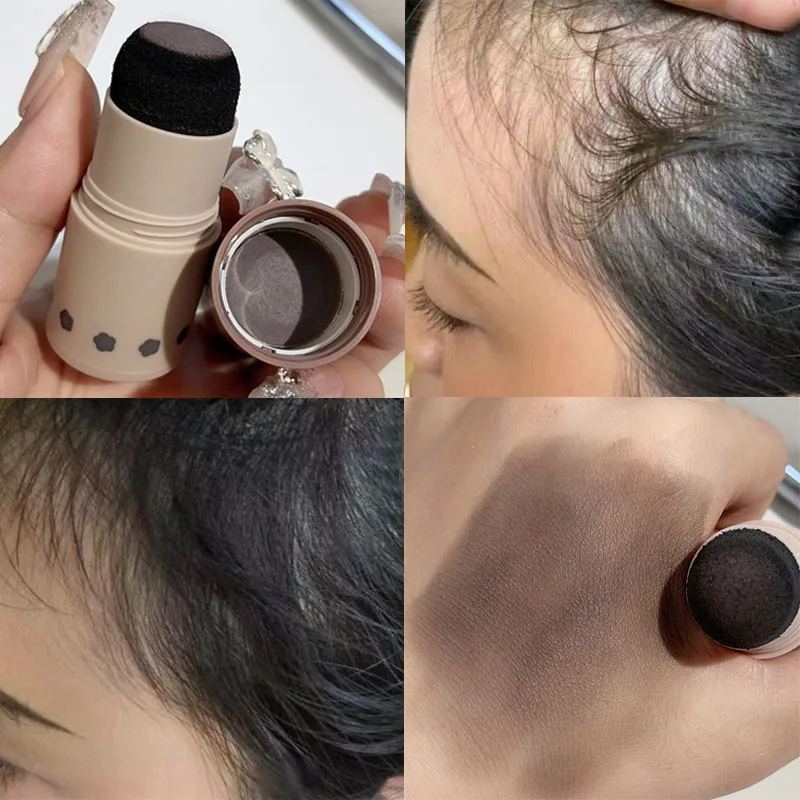 Hairline Stick Control Hair Root Edge Waterproof Instantly Cover Grey Black Natural Modified Repair Hair Eyebrow Powder Makeup