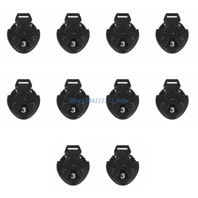 P9FC Plastic Golf Club Head Cover Number Labels with Visible Markings, Set of 10 Labels for Identifying and Organizing Clubs
