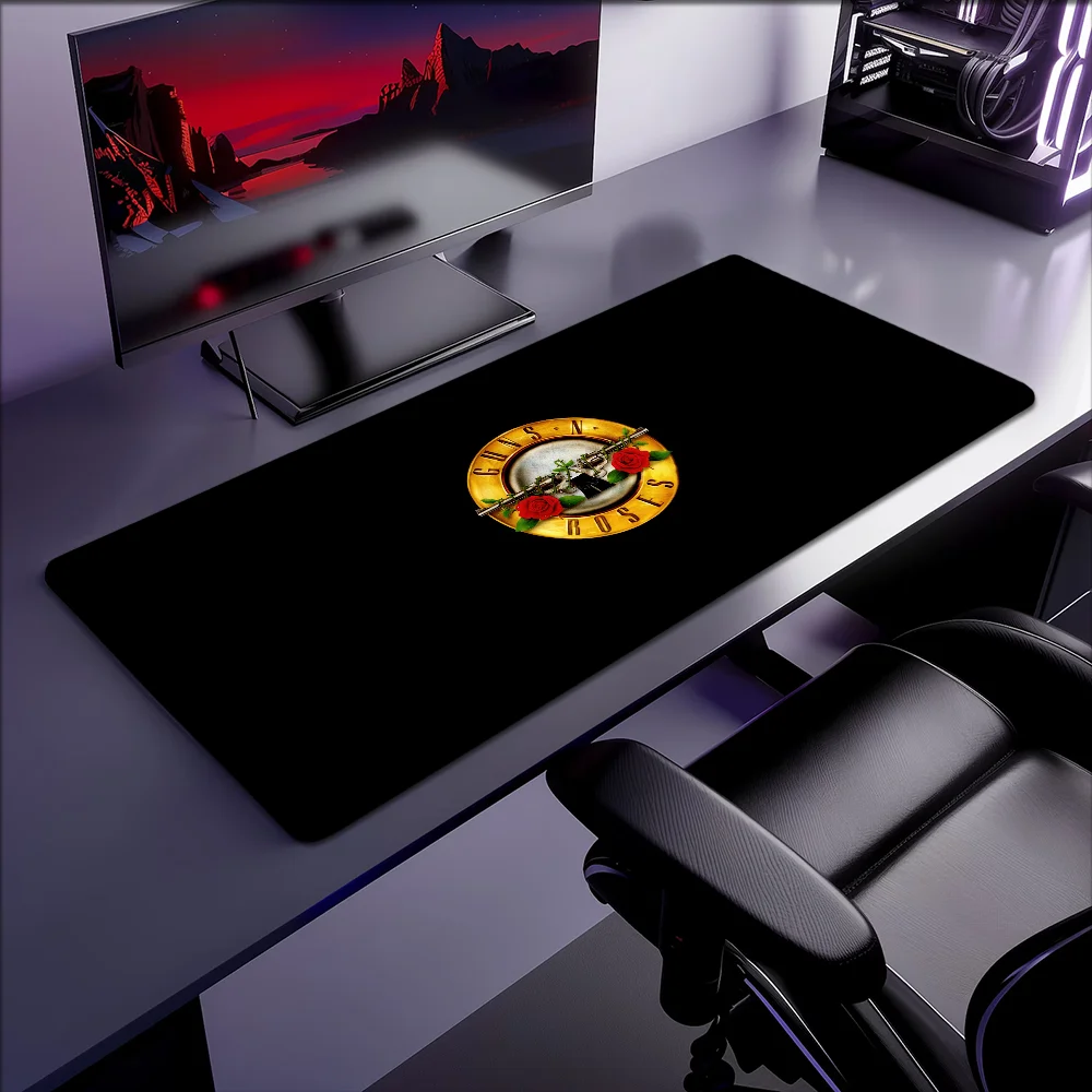 G-Guns N Roses Rock Music Band Mouse Pad Non-slip Thickened Large Writing Lockedge Office Student Gaming Cushion MousePad