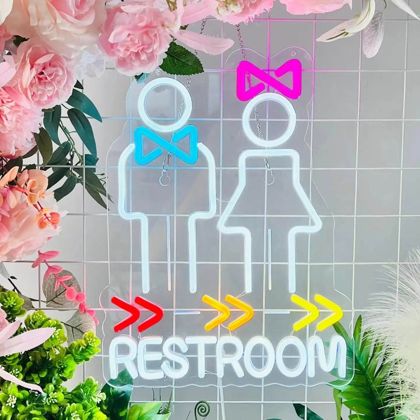 

Restroom Neon Sign USB Dimmable LED Neon Light for Food Shop Cafe Bar Restaurant Store Pub Market mall Party Home Decoration
