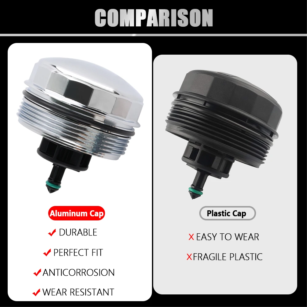 New Aluminum Auto Engine Oil Filter Housing Cover for  BMW E88 E82 1 Series 125i 128i 135i F22 F23 228i 228ix