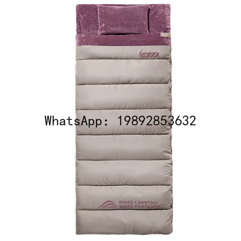 

Спальный мешок DSA для кемпинга на открытом воздухе, портативный, зимний, теплый, утолщенный, для домашнего использования