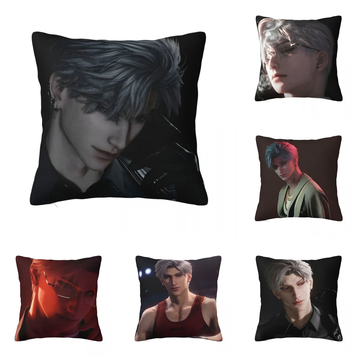 Sylus Love And Deep Space Boyfriends Pillow Cover Novelty Pillow Case For Sofa Home Decoration Cushion Cover Square Pillowcases