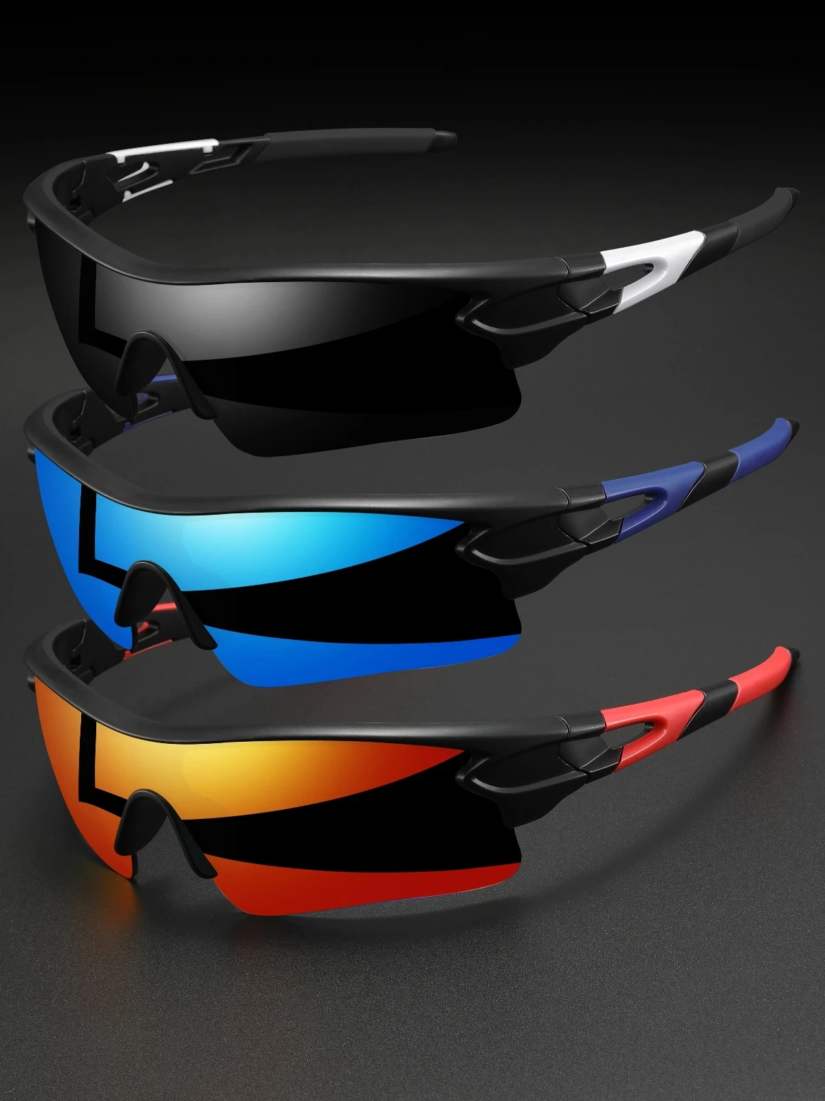 AliExpress Men's UV Protective Sports Eyewear - Lightweight Full-Cover Lens, Unisex Wrap-Around for Cycling, Hiking & Daily Use