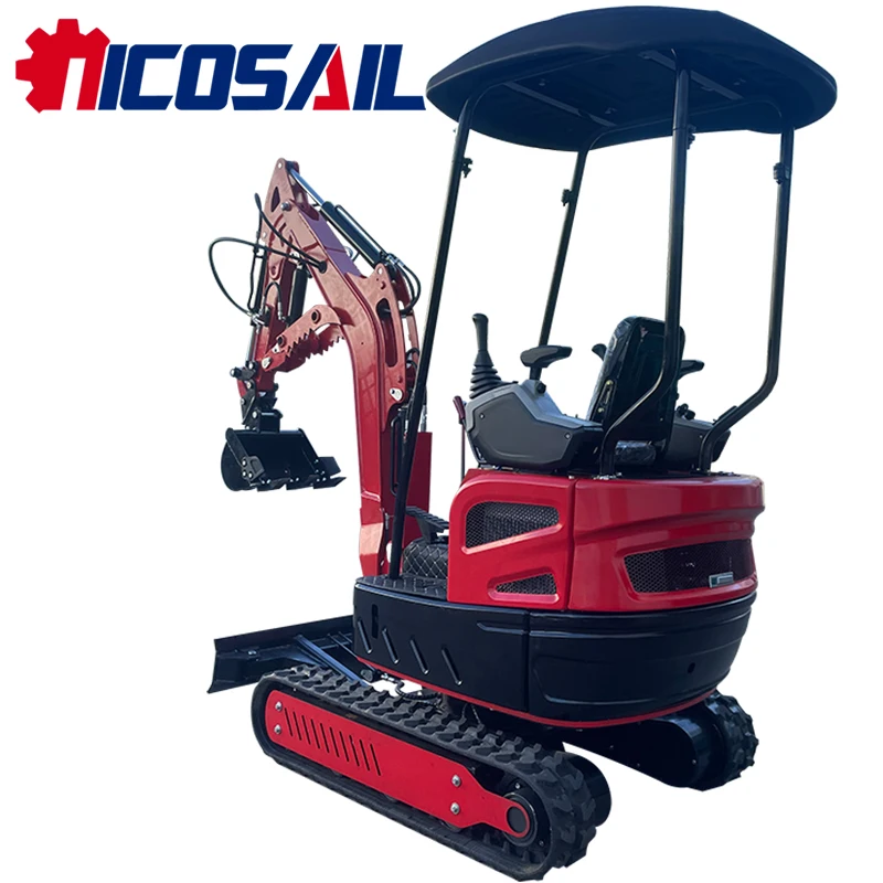 

Hot selling small excavator rotary tiller hydraulic track type agricultural small excavator August promotion discount price