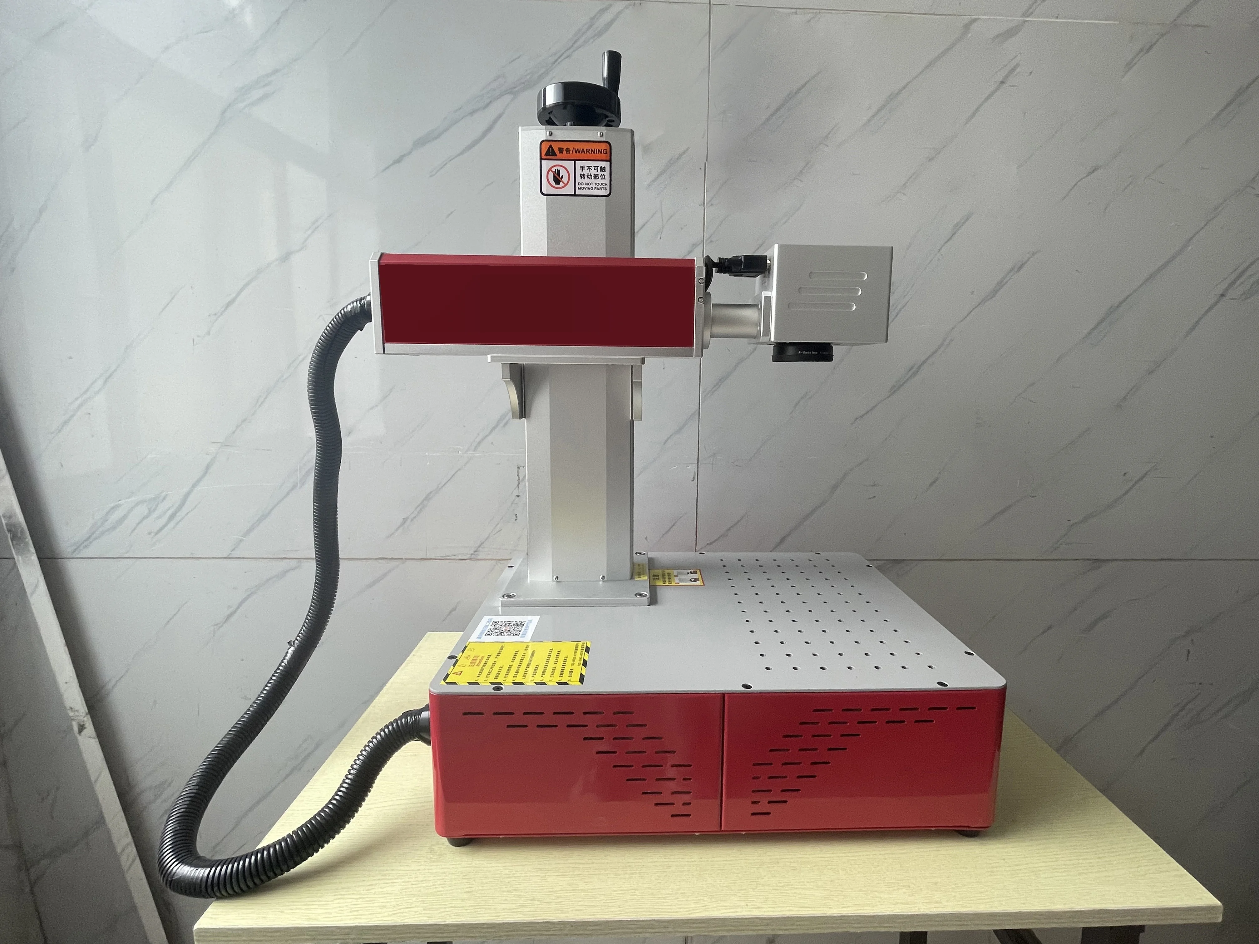 Mini Desktop 50W Fiber Laser Marking Machine 30W Laser Engraver 20W Nameplate Carving Galvo Scanner Align AI DST DXF PLT