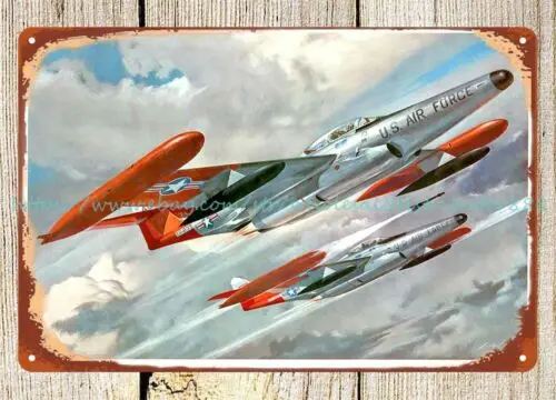 1pcs wall box decor 1950 Northrop F-89 Scorpion artist Jack Leynwood metal tin sign