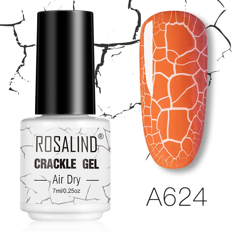 Rosalind 12 Stuks Crack Nail Gel Polish Kraken Nagellak Sneldrogende Nail Art Gel Met Basis Top Matte Jas