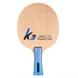 Huieson Table Tennis Blade K3, 2 Ply Limba 5 Ply Ayous Wood Ping Pong Blade for DIY Table Tennis Training Racket