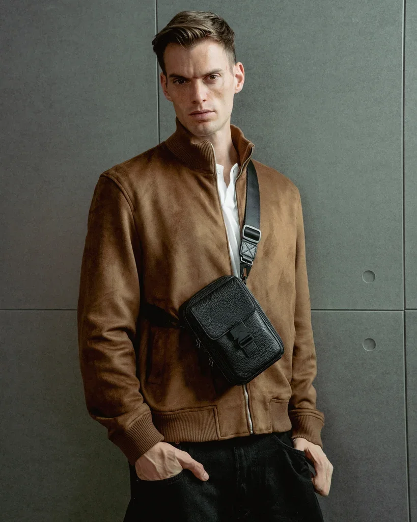 High-quality Luxury Man 173 Vertical Sling Designer Small Mmens Camera Bag