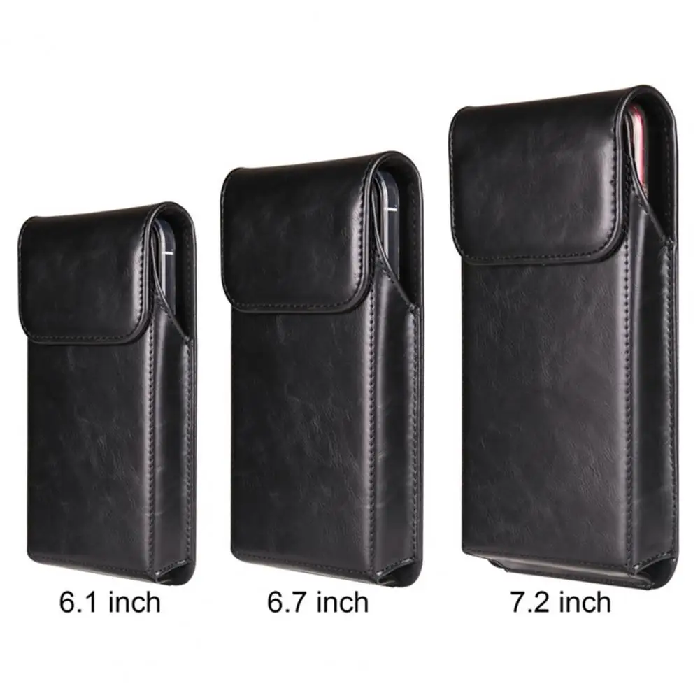 Universal Phone Belt Holster Case, Bolsa de cintura para celular, Clip e Loop fecho magnético, Acampamento ao ar livre e caminhadas Anexar