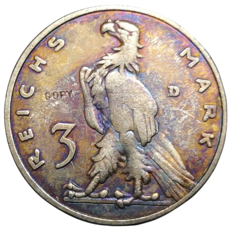 

German 3 Reichs Mark Silver Plated Copy coin Type-8