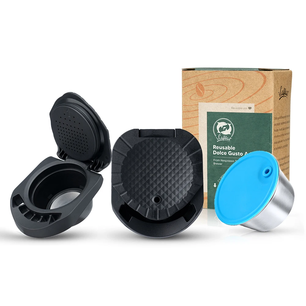 Rechargeable Powder Capsule Coffee Adapter Reusable Capsules Holder Espresso Coffee Accessories for Dolce Gusto MINI ME Machine