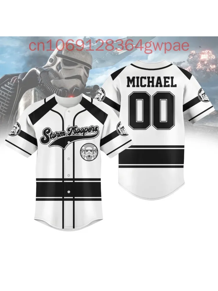 Nouveau maillot de Baseball Stormtrooper Star Wars Cool hommes et femmes maillot de Baseball été enfants haut de Baseball décontracté