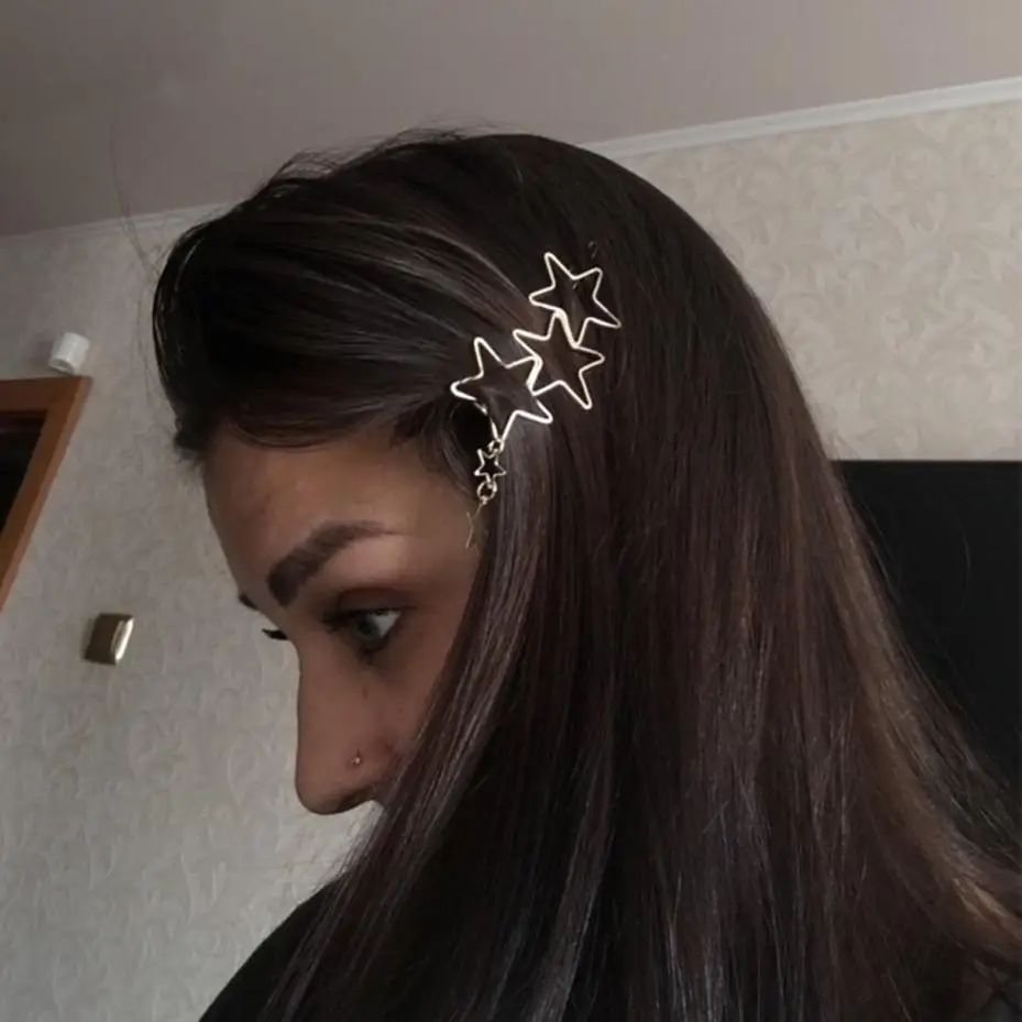 Women Ladies Popular Hollow Star Tassel Hairpin Hair Pin Hair Clips New High Quality Hair Accessories