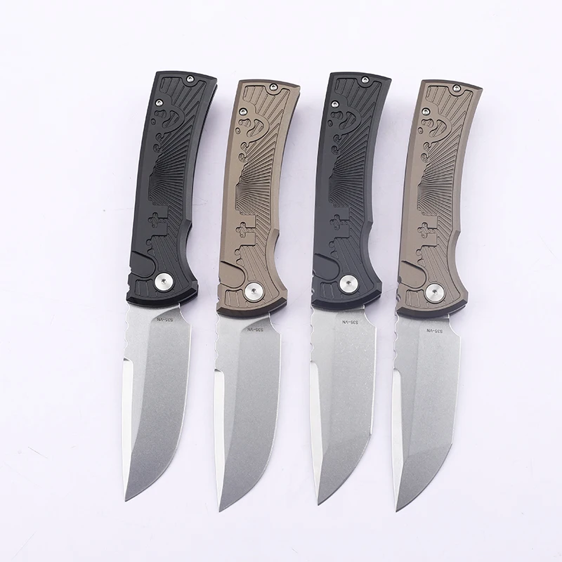 

D2 Steel Folding Knife with Aluminum Alloy Handle for Outdoor Self-Defense Camping Survival Hiking Mountaineering Portable Tool